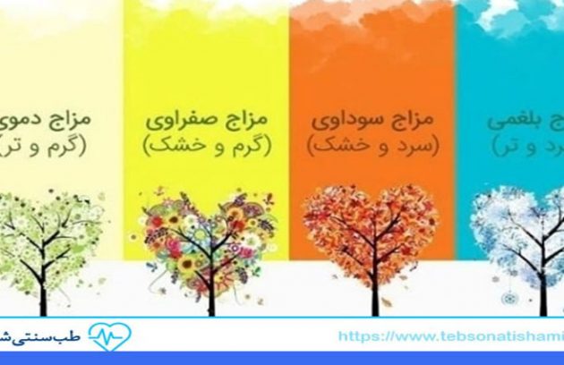 علائم کلی انواع مزاج